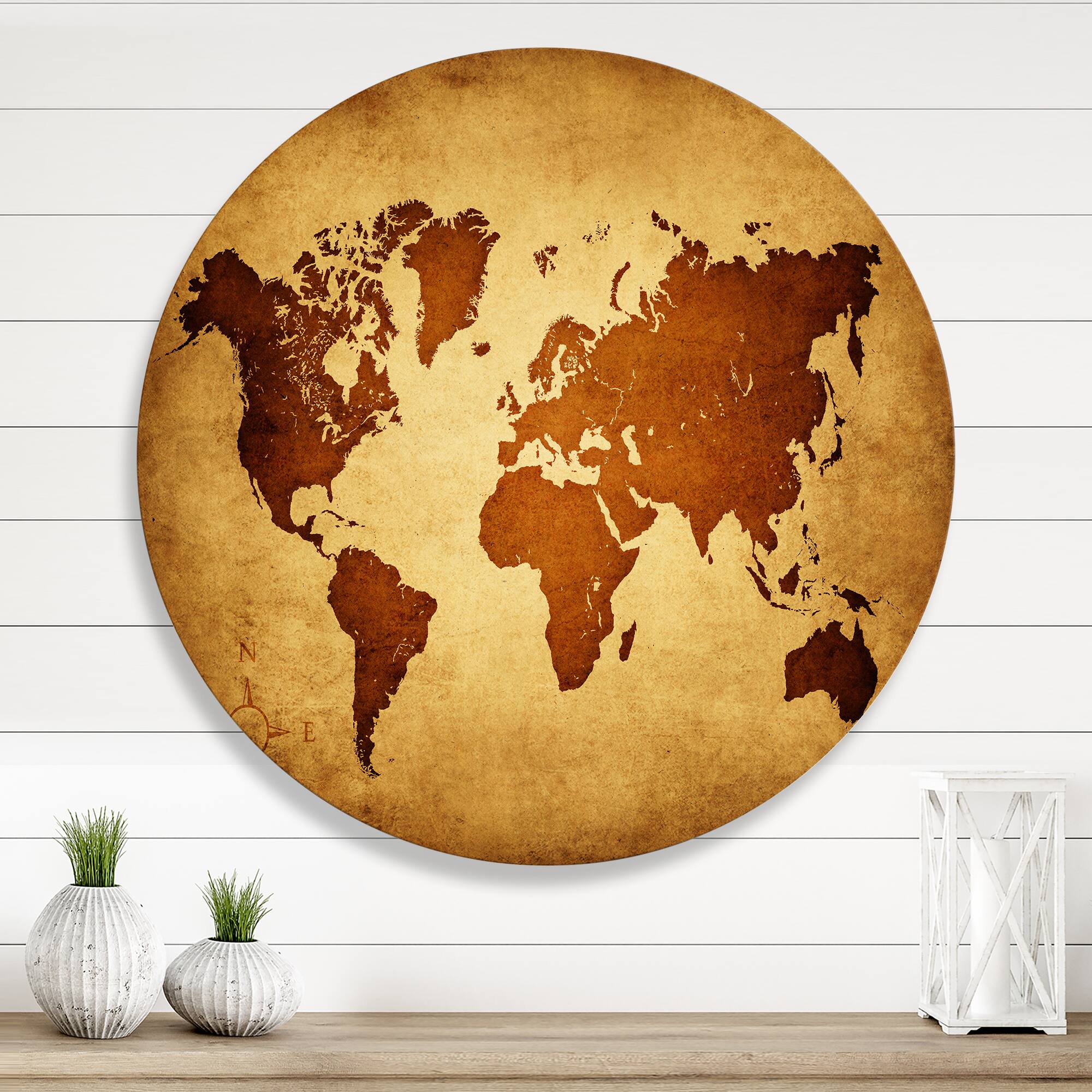 Designart - Ancient Map of The World VI